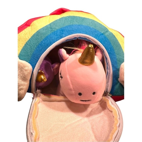 PIXIE CRUSH Four Snug a Babies Toys & Rainbow Carry Case. EUC 🦄 - Picture 2 of 12